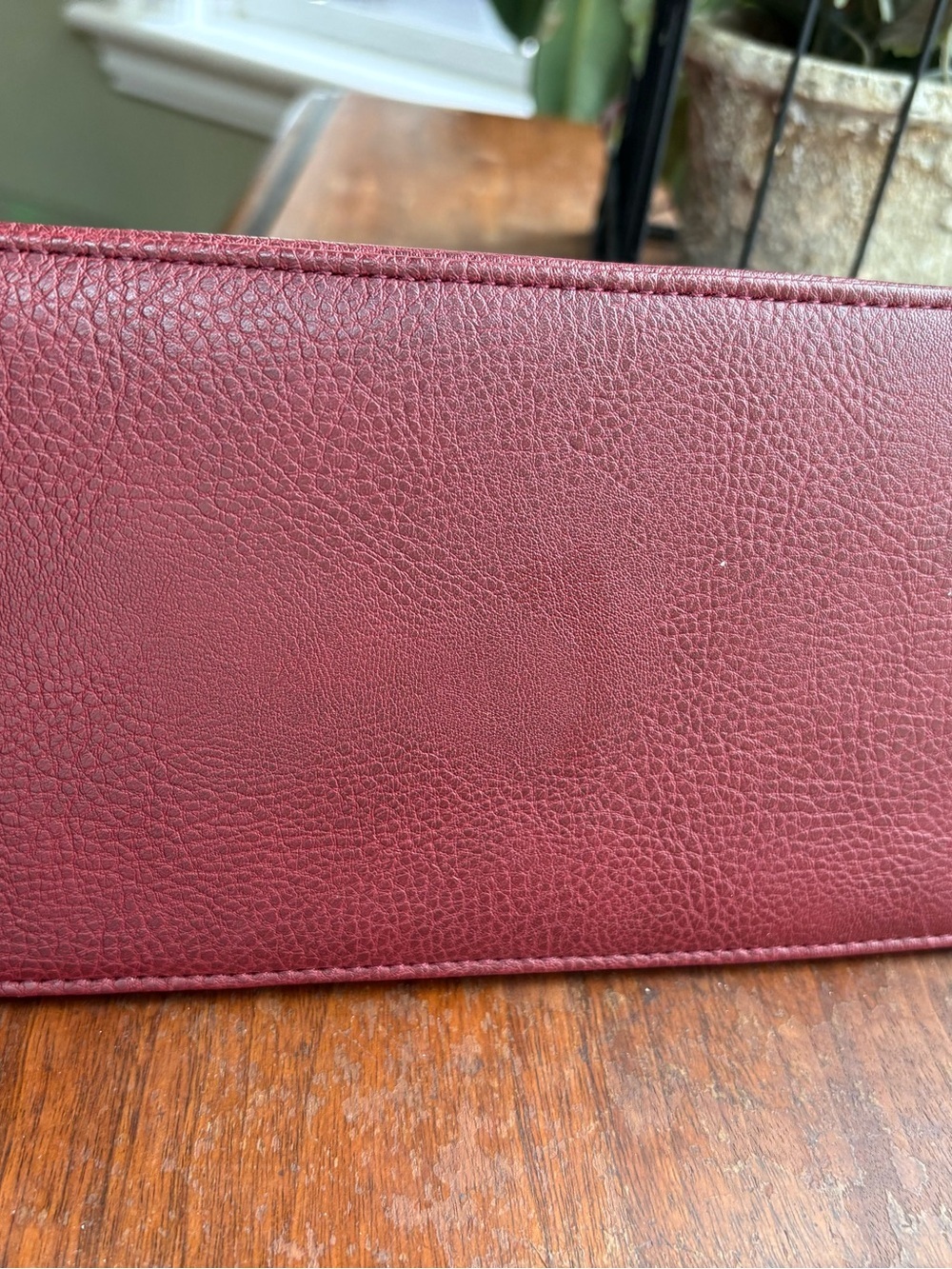 Roots 73 Red Burgundy Top-Handle Shoulder vegan leather Bag y2k - Picture 5 of 11